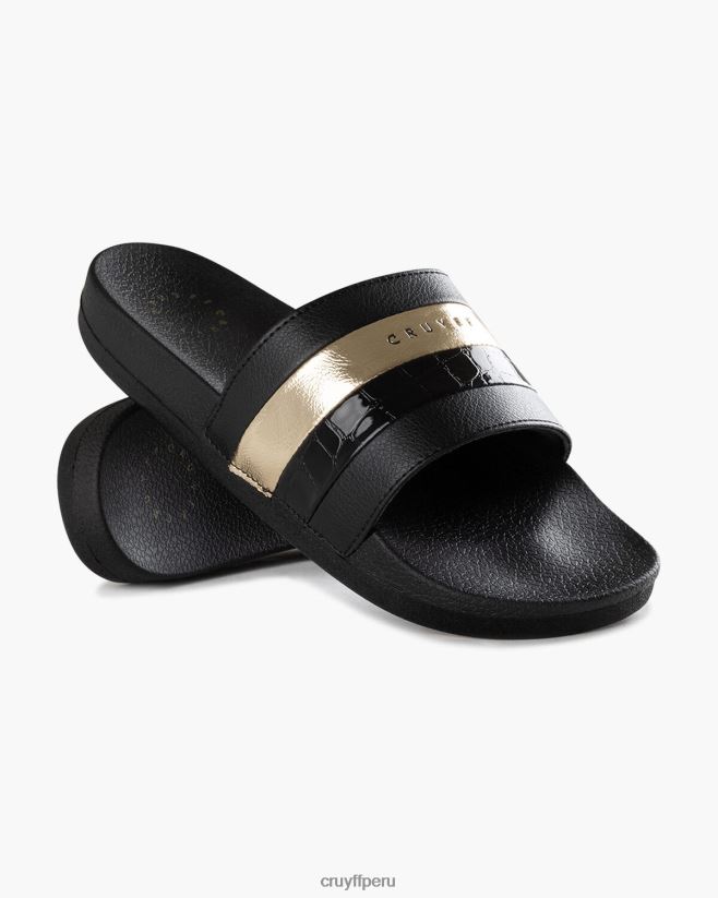 educación física Cruyff aqua copa bcn oro negro 42TR20947 mujer diapositivas