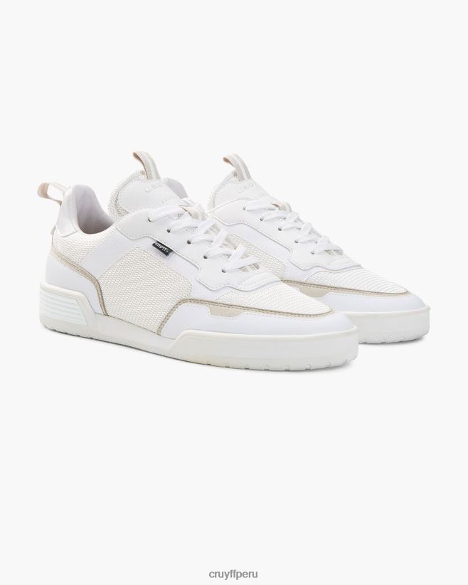 educación física Cruyff calcio balboa-soft mesh/matt heatseal blanco 42TR20898 mujer zapatillas