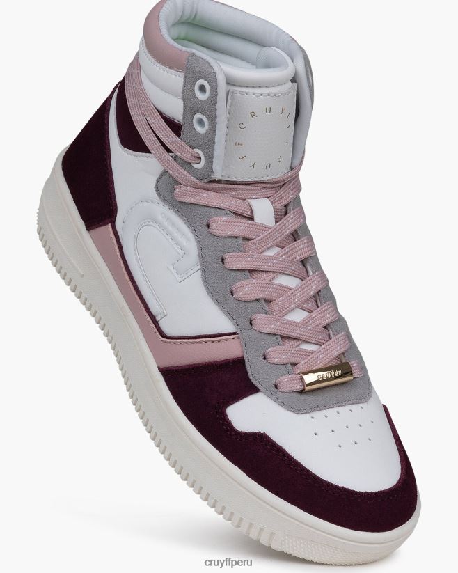 educación física Cruyff campo alto lux Burdeos 42TR201004 mujer zapatillas