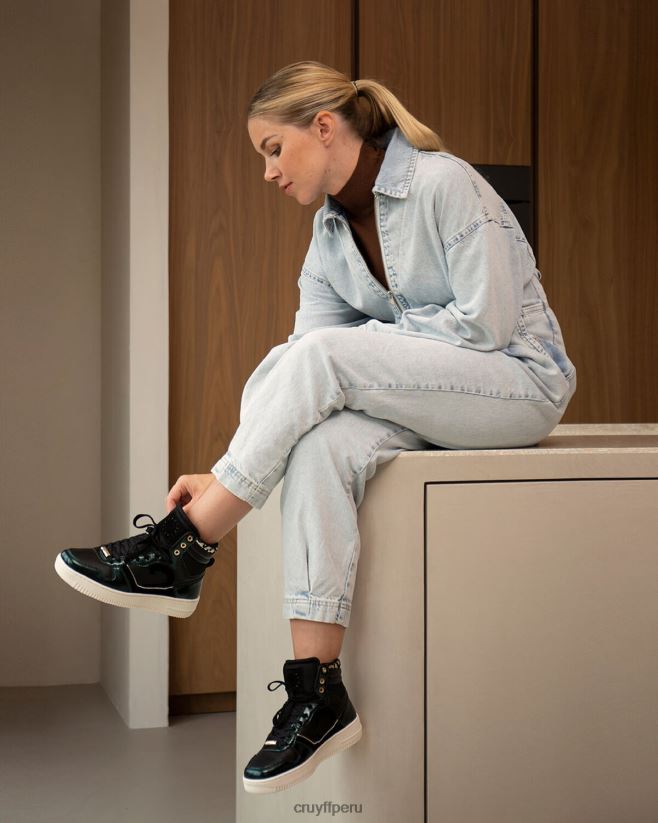 educación física Cruyff campo alto lux verde/negro 42TR201023 mujer zapatillas