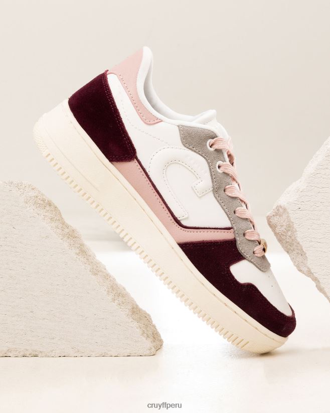 educación física Cruyff campo bajo lux Burdeos 42TR20996 mujer zapatillas