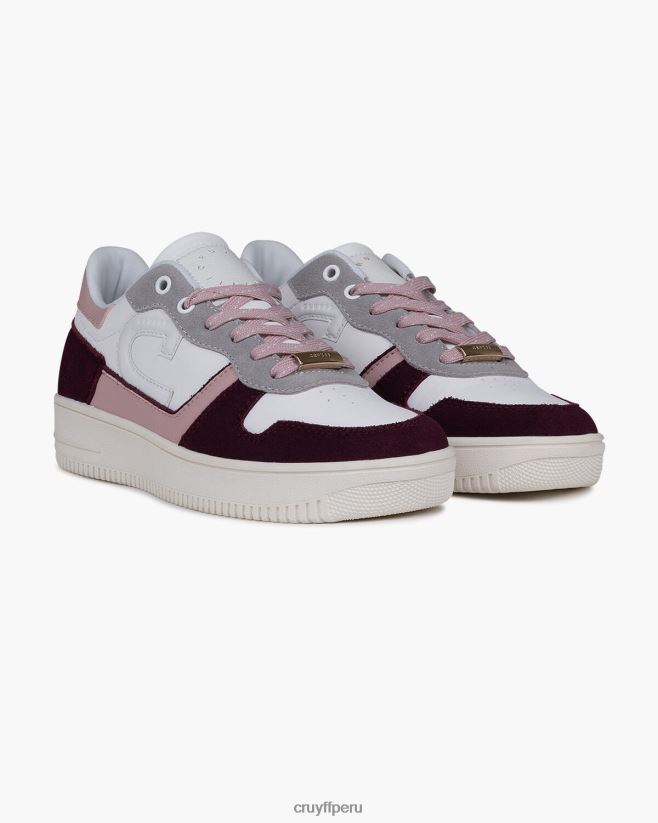 educación física Cruyff campo bajo lux Burdeos 42TR20996 mujer zapatillas