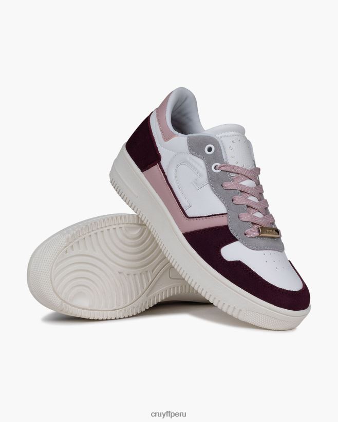 educación física Cruyff campo bajo lux Burdeos 42TR20996 mujer zapatillas