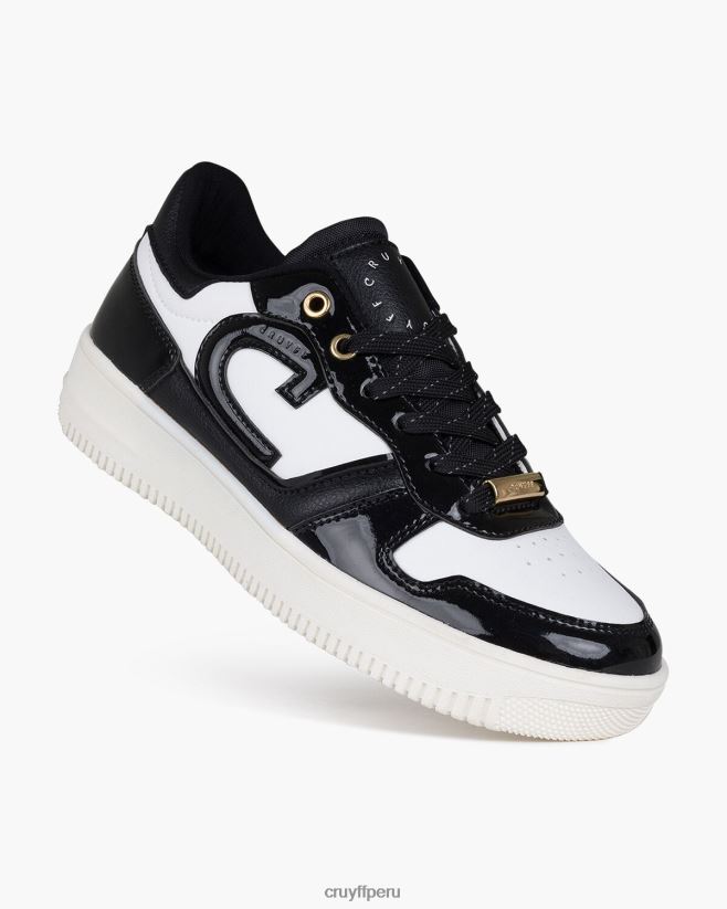 educación física Cruyff campo bajo lux blanco negro 42TR201324 mujer zapatillas