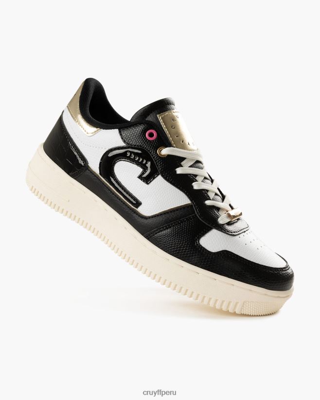 educación física Cruyff campo bajo lux blanco negro 42TR20988 mujer zapatillas