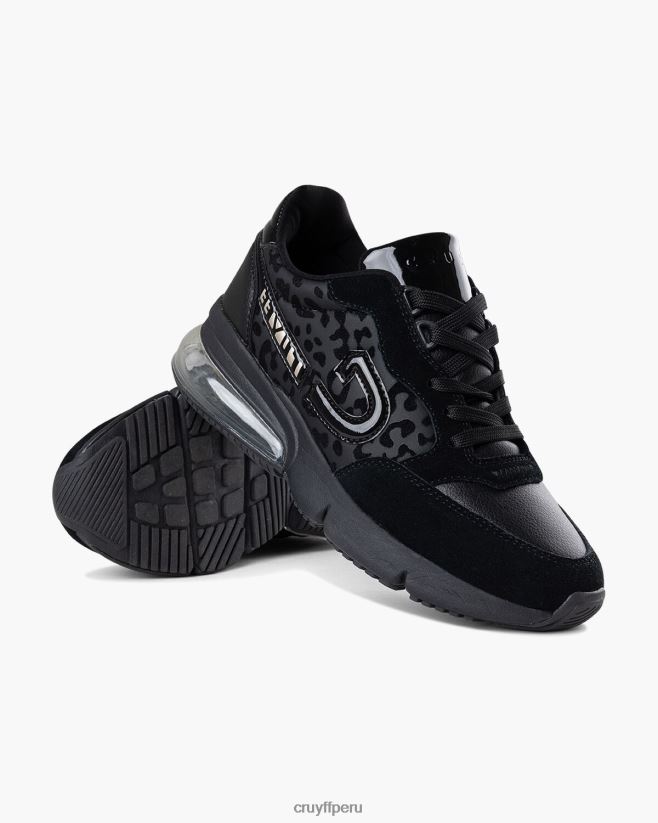 educación física Cruyff destello de diamante negro 42TR20993 mujer zapatillas