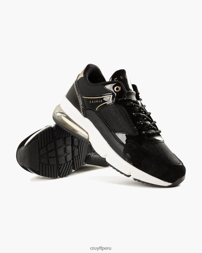 educación física Cruyff lujo de diamante negro 42TR20965 mujer zapatillas