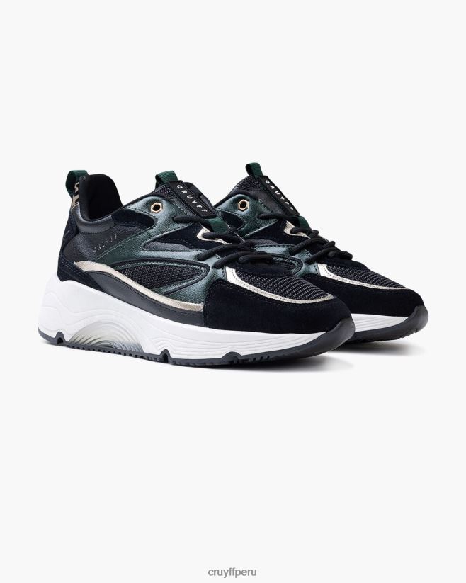 educación física Cruyff madina audaz verde negro 42TR201035 mujer zapatillas