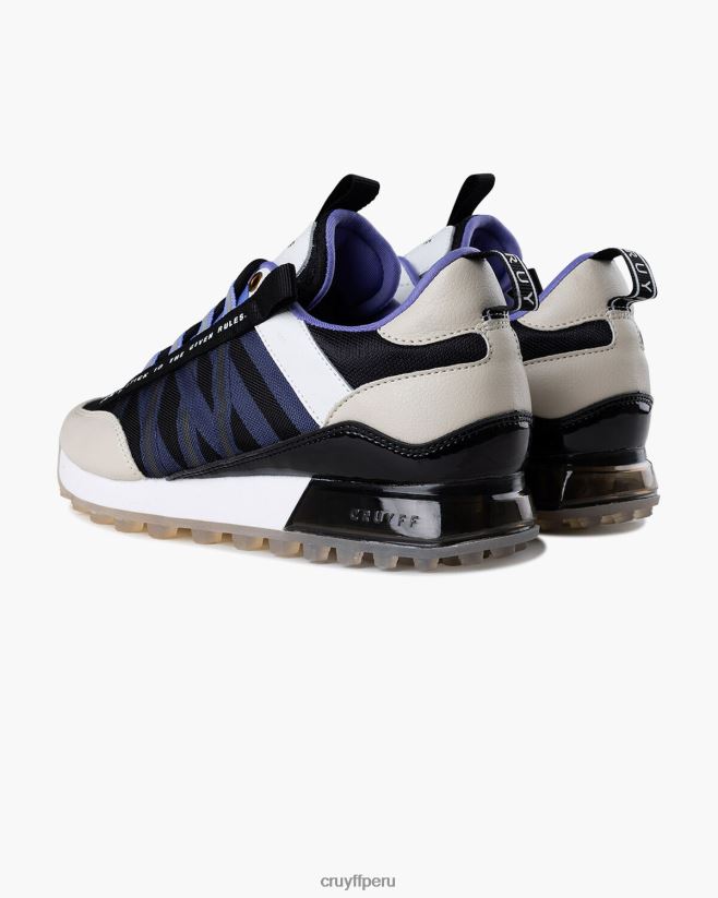 educación física Cruyff miedo crema/negro/violeta 42TR201038 mujer zapatillas