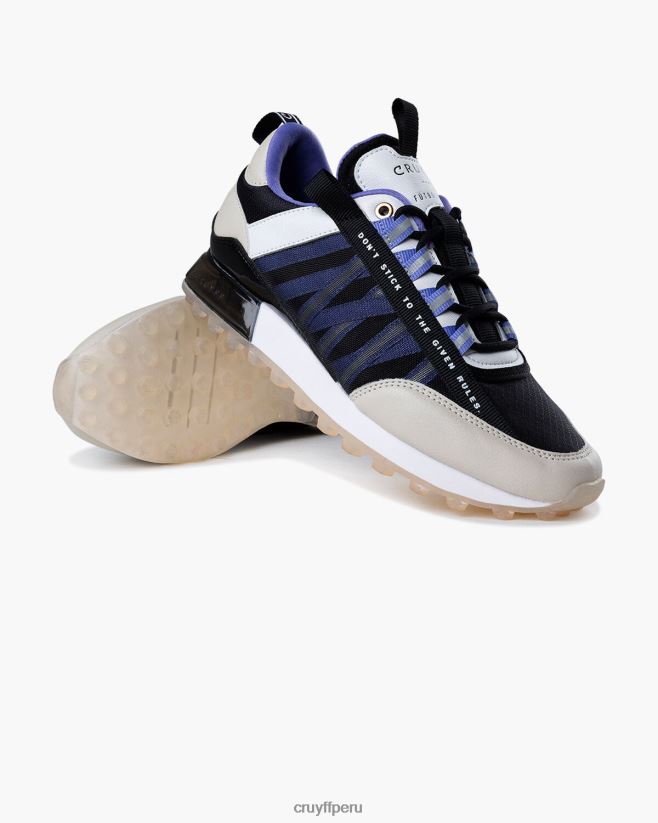 educación física Cruyff miedo crema/negro/violeta 42TR201038 mujer zapatillas