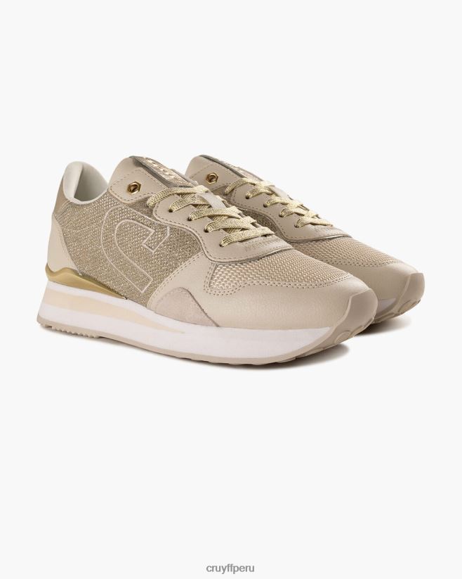 educación física Cruyff parkrunner lux crema 42TR20986 mujer zapatillas