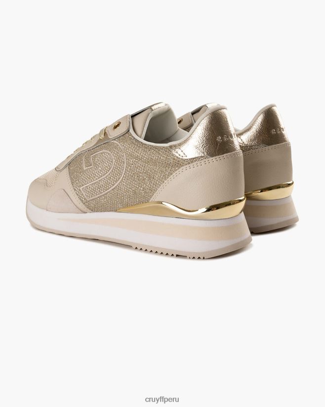 educación física Cruyff parkrunner lux crema 42TR20986 mujer zapatillas