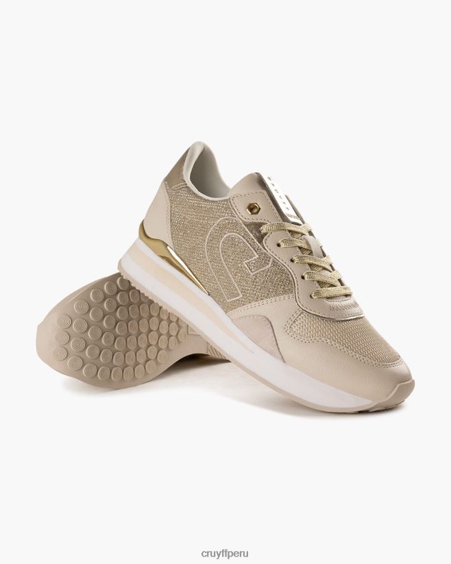 educación física Cruyff parkrunner lux crema 42TR20986 mujer zapatillas