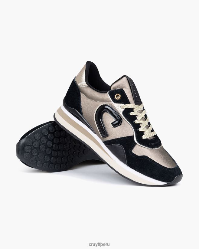 educación física Cruyff parkrunner lux marrón oscuro 42TR201037 mujer zapatillas