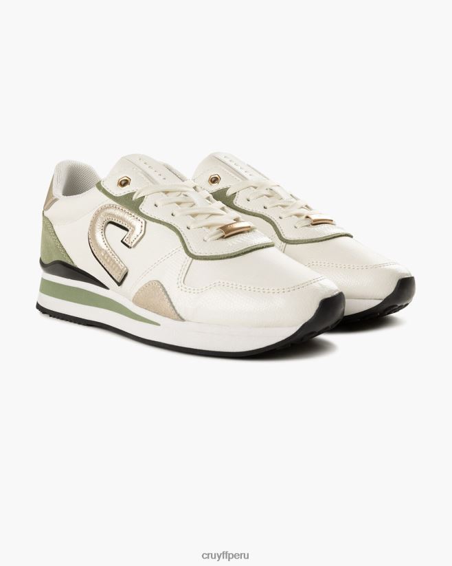 educación física Cruyff parkrunner lux verde blanco 42TR20949 mujer zapatillas