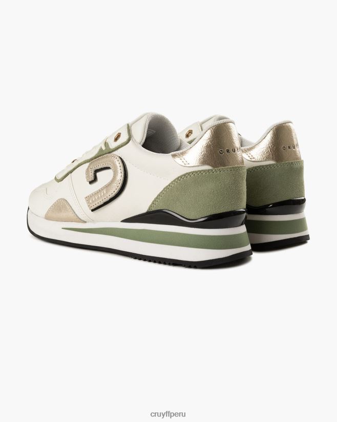 educación física Cruyff parkrunner lux verde blanco 42TR20949 mujer zapatillas