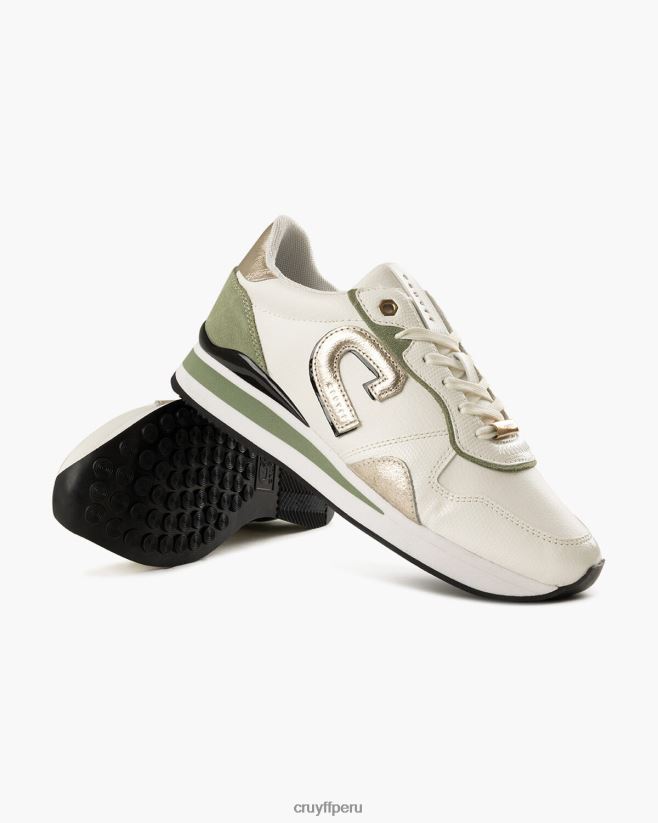 educación física Cruyff parkrunner lux verde blanco 42TR20949 mujer zapatillas