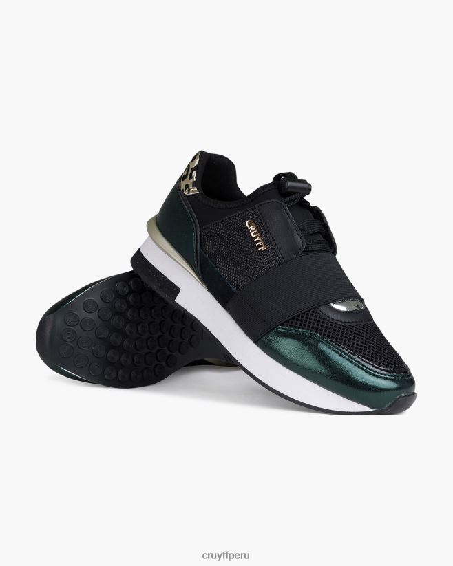 educación física Cruyff premiarunner verde/negro 42TR201040 mujer zapatillas