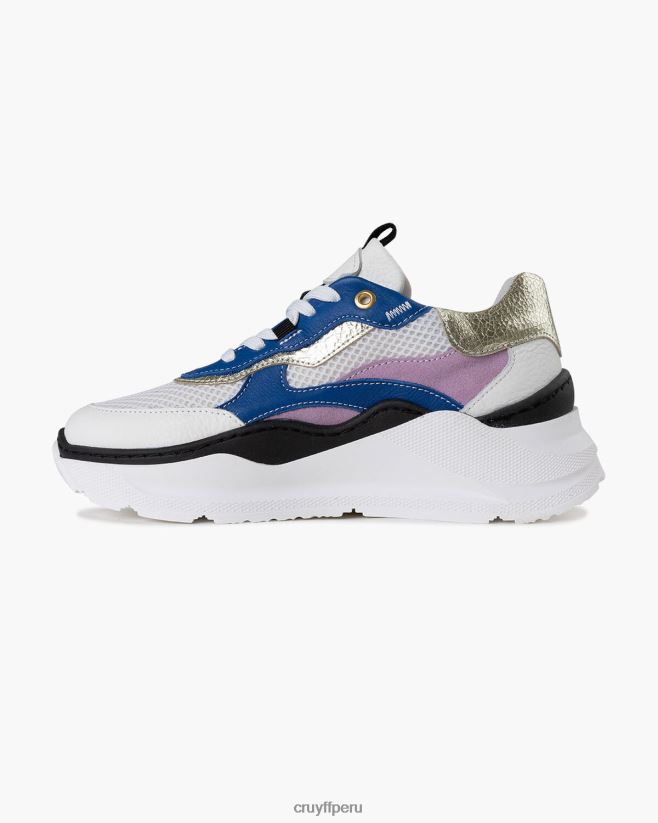 educación física Cruyff roana audaz blanco azul 42TR201051 mujer zapatillas