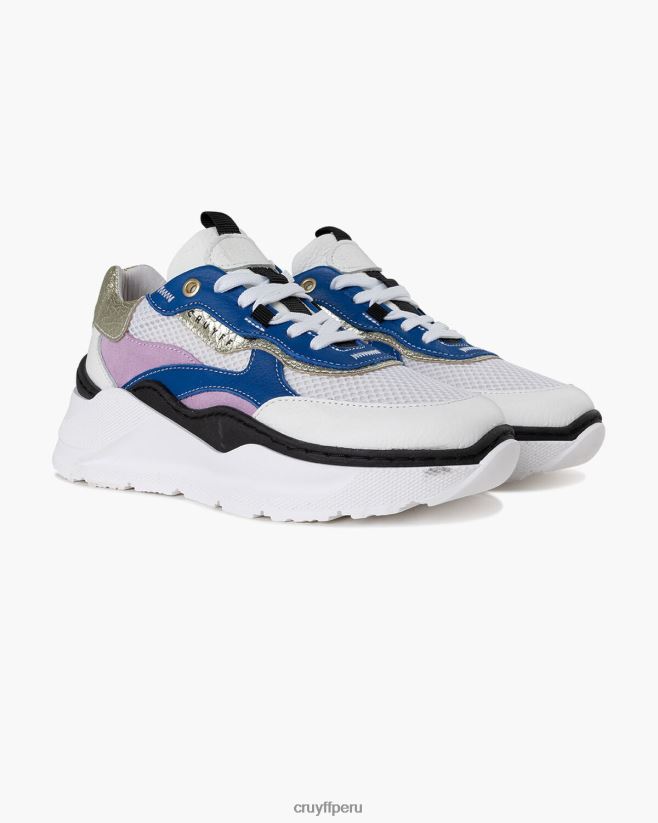 educación física Cruyff roana audaz blanco azul 42TR201051 mujer zapatillas