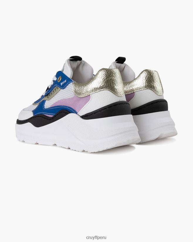 educación física Cruyff roana audaz blanco azul 42TR201051 mujer zapatillas