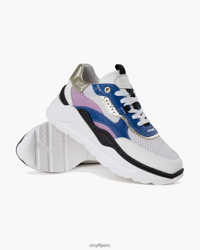 educación física Cruyff roana audaz blanco azul 42TR201051 mujer zapatillas