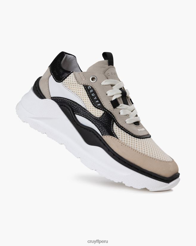 educación física Cruyff roana audaz blanco negro 42TR201052 mujer zapatillas