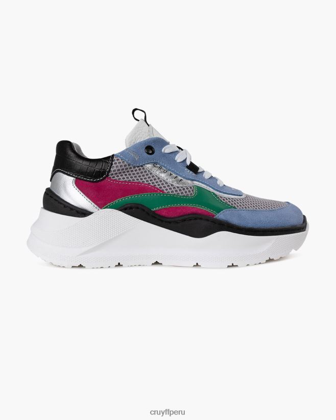 educación física Cruyff roana audaz gris azul 42TR201054 mujer zapatillas