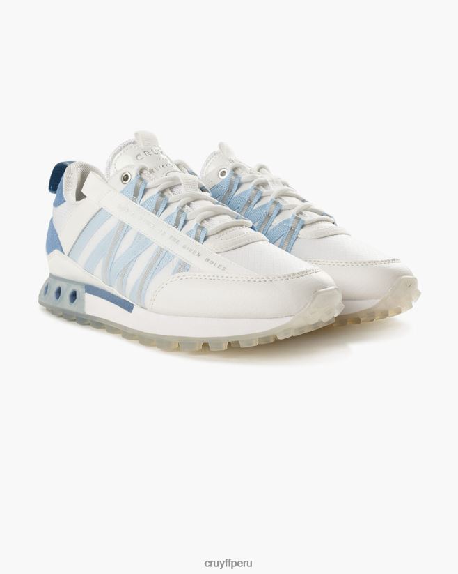 educación física Cruyff tecnología hexadecimal de miedo blanco azul 42TR20957 mujer zapatillas