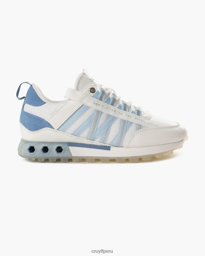 educación física Cruyff tecnología hexadecimal de miedo blanco azul 42TR20957 mujer zapatillas