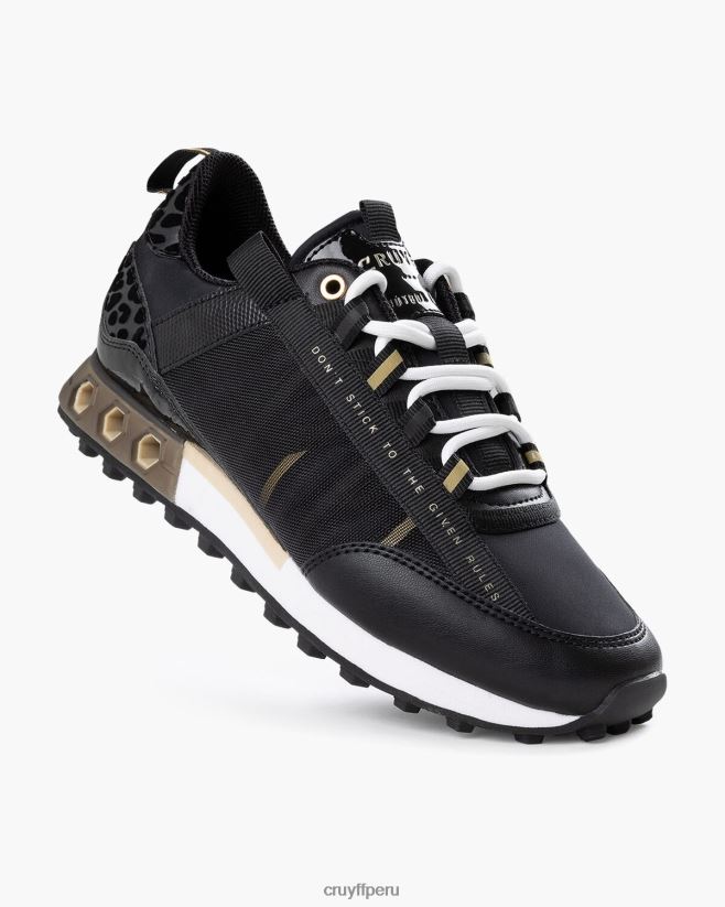 educación física Cruyff tecnología hexadecimal de miedo negro 42TR20942 mujer zapatillas