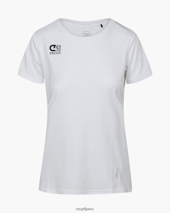 educación física Cruyff camiseta de entrenamiento blanco 42TR201008 mujer camisa