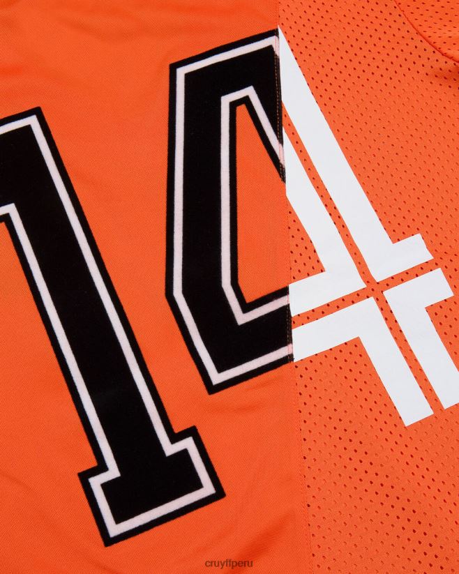 educación física Cruyff top corto euro naranja 42TR20845 mujer camiseta